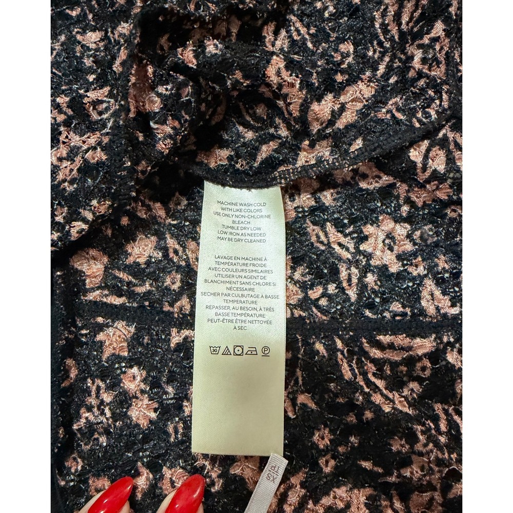 Free People‎ Oh Baby Floral Print Corset Lace Top Size XS - Picture 13 of 14